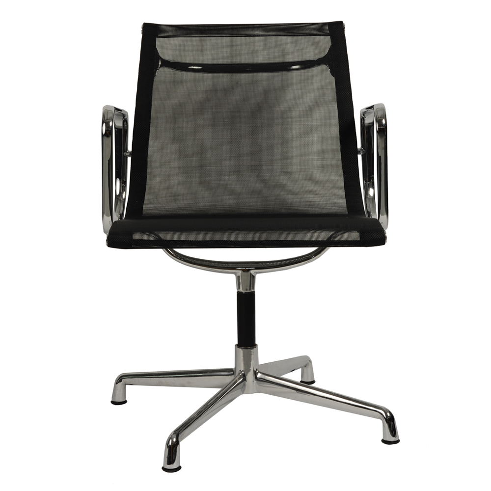 Эргономичное кресло Eames Netweave Conference Chair EA 108, черная сетка