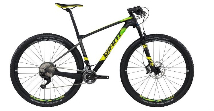 Велосипед Giant XTC Advanced 29er 2 GE 2018 S Carbon yellow