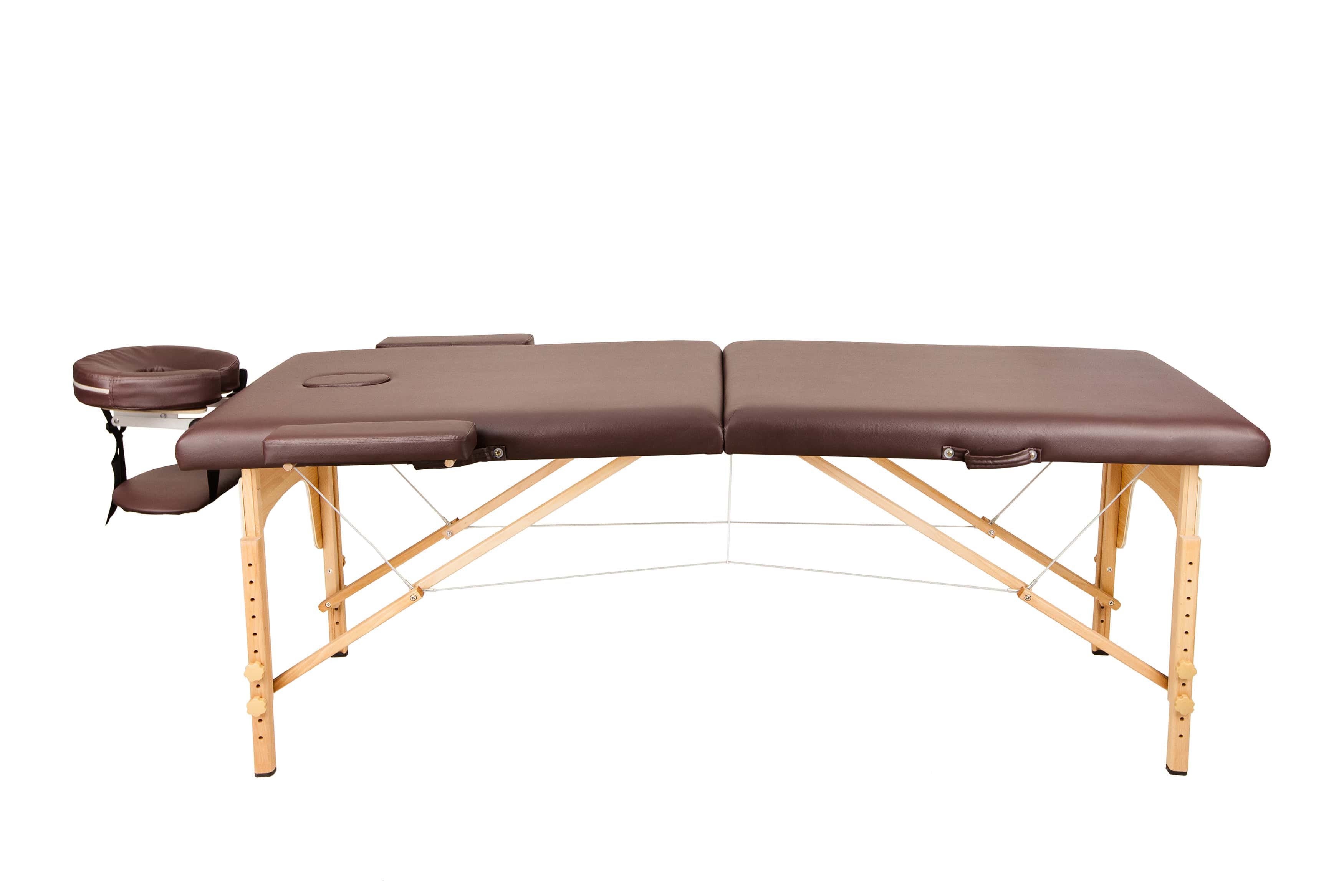 Складной массажный стол Atlas Sport 2-с, 70 см, деревянный (темно-коричневый)