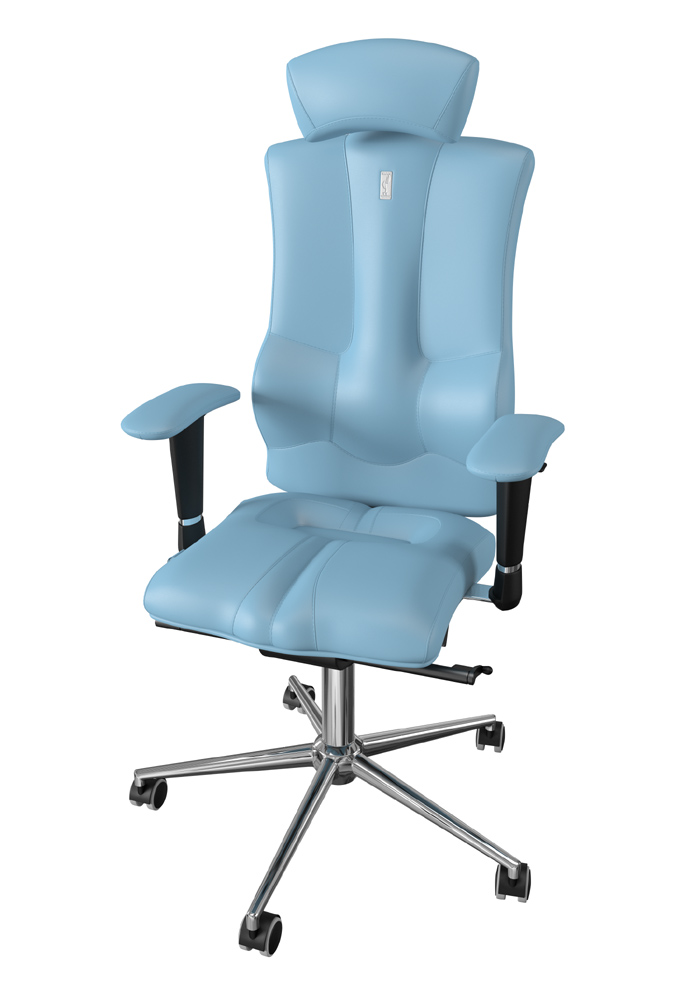 Эргономичное кресло Kulik System Elegance экокожа с подголовником, прошивка Design