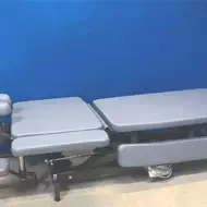 Стационарный массажный стол Fysiotech Ultra-X1 60 см, фиолет/рама серая