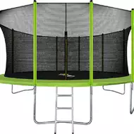 Батут Arland 16 ft с внутренней страховочной сеткой и лестницей, светло-зелёный