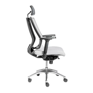 Эргономичное кресло Falto PROMAX PMX11KALM-AL/GY-GY (каркас черный, спинка сетка серая, сиденье ткань серая)