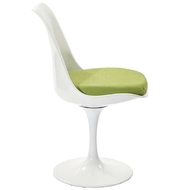 Стул Eero Saarinen Tulip Chair, зеленая подушка