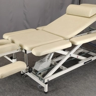 Стационарный массажный стол Fysiotech Ultra-X1 60 см, топленое молоко/рама белая