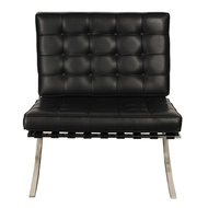 Эргономичное кресло Barcelona Chair, черное