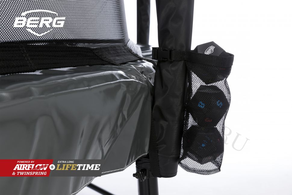 Батут Berg Elite Regular 430 Grey Levels + Safety Net Deluxe