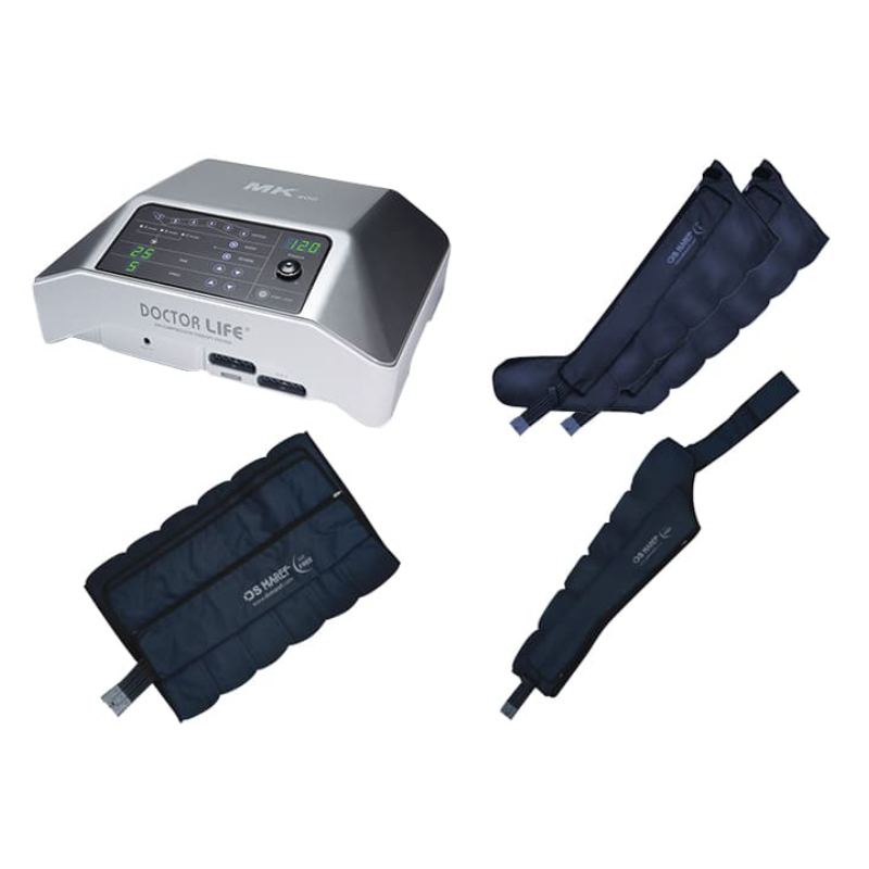 Лимфодренажный аппарат Doctor Life Mark 400 (2 манжеты для ног, 1 манжета на талию,1 манжета для руки)