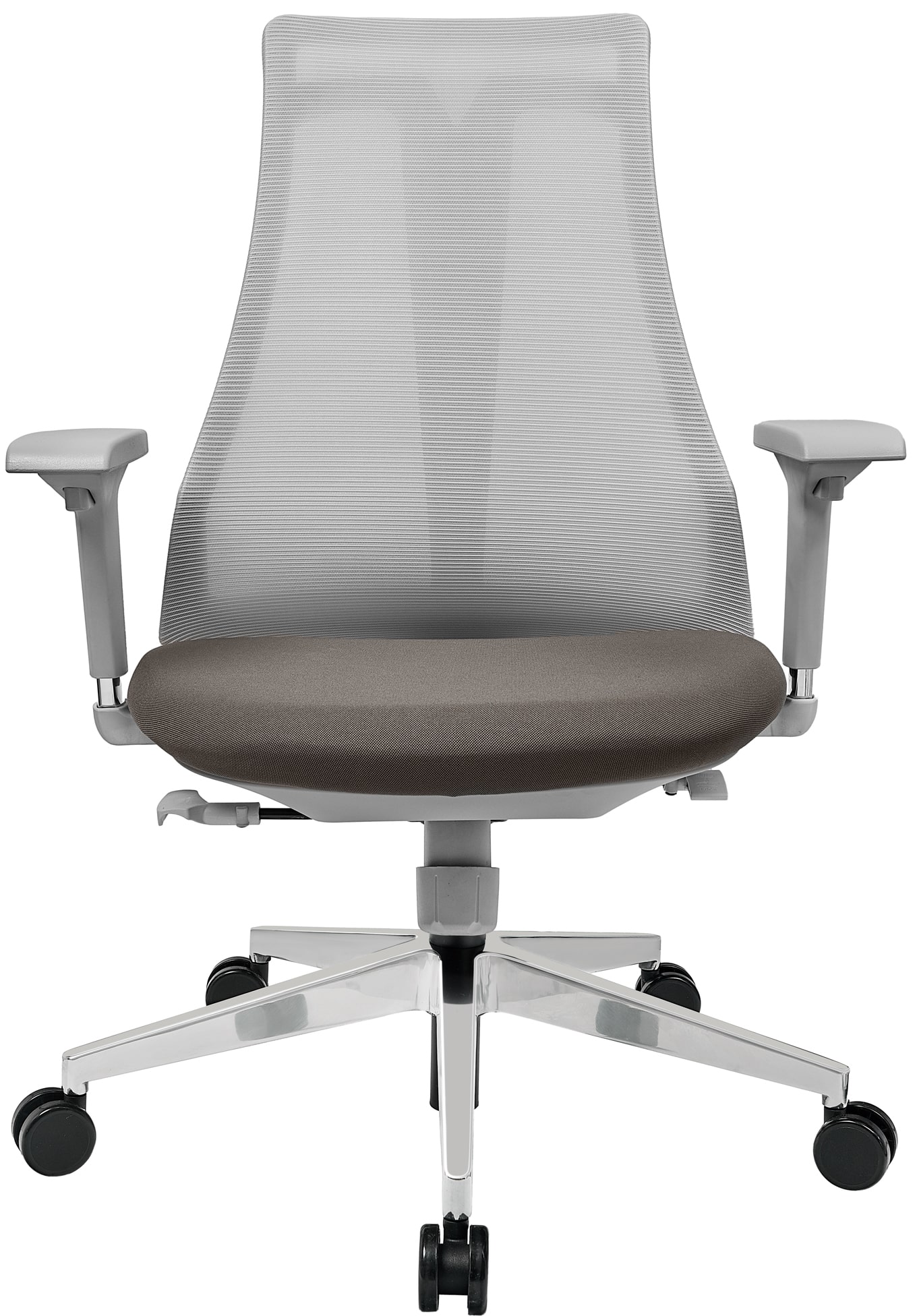 Эргономичное кресло Soho Design Air-Chair серый пластик, хром. база