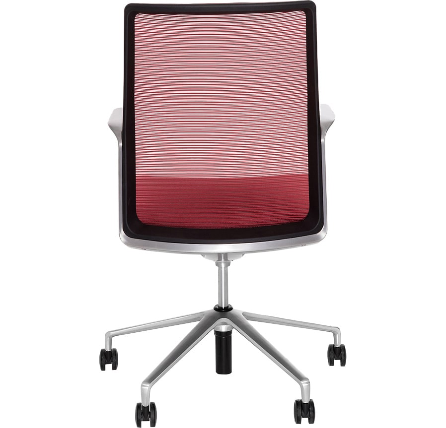 Эргономичное кресло Soho Design Hanson красная сетка / матовый алюминий