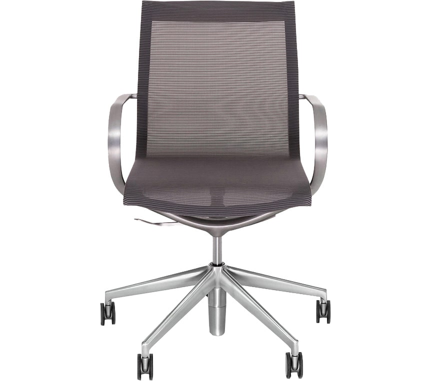Эргономичное кресло Soho Design Mercury LB серая сетка, матовый алюминий
