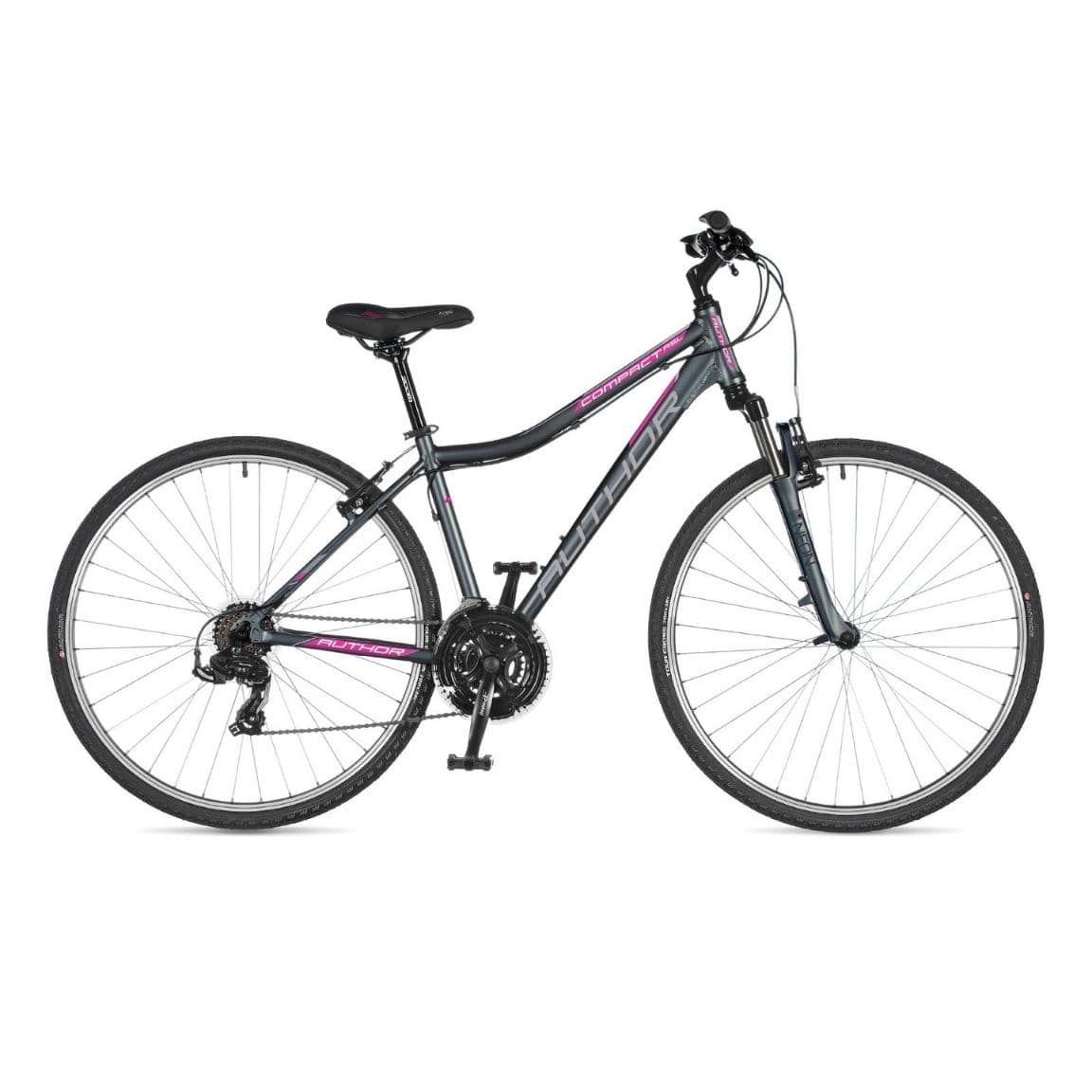 Велосипед Author Compact ASL 17" (22) серый/розовый