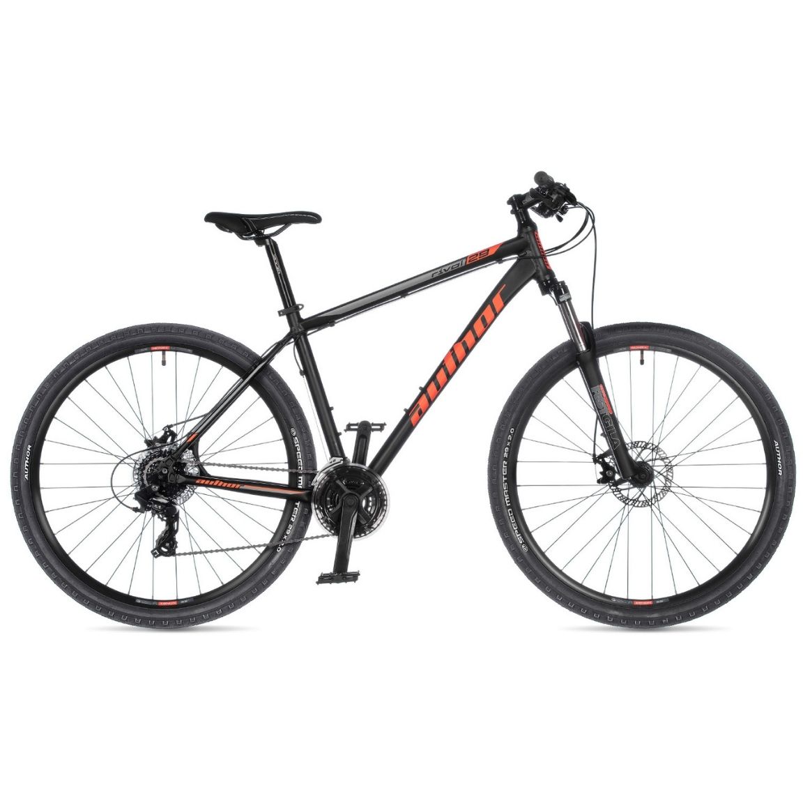 Велосипед Author Rival 29 21" (22) черный/оранжевый/серый