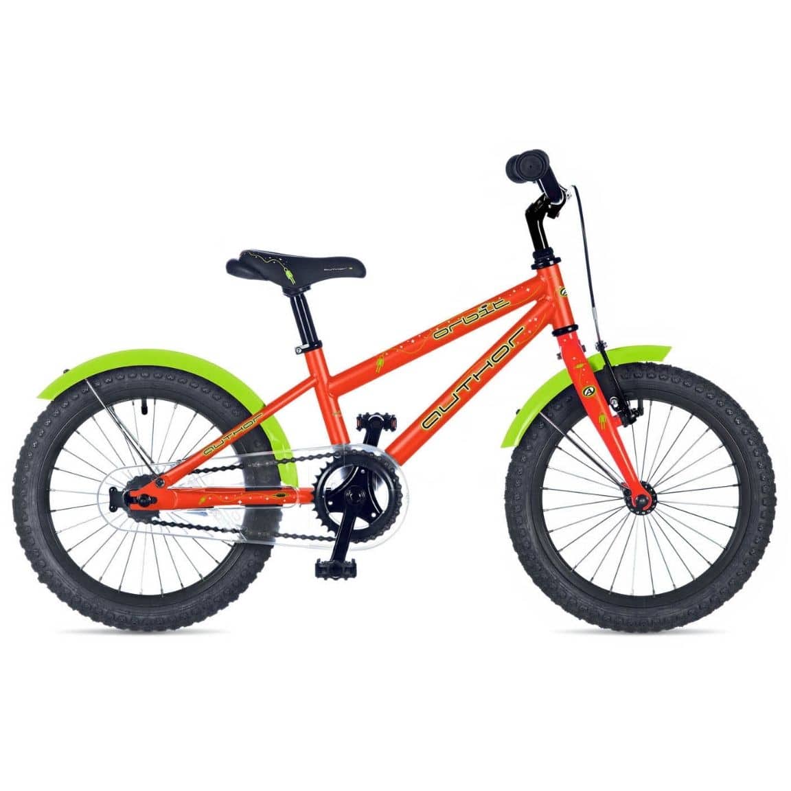 Велосипед Author Orbit 9" (19) оранжевый/салатовый