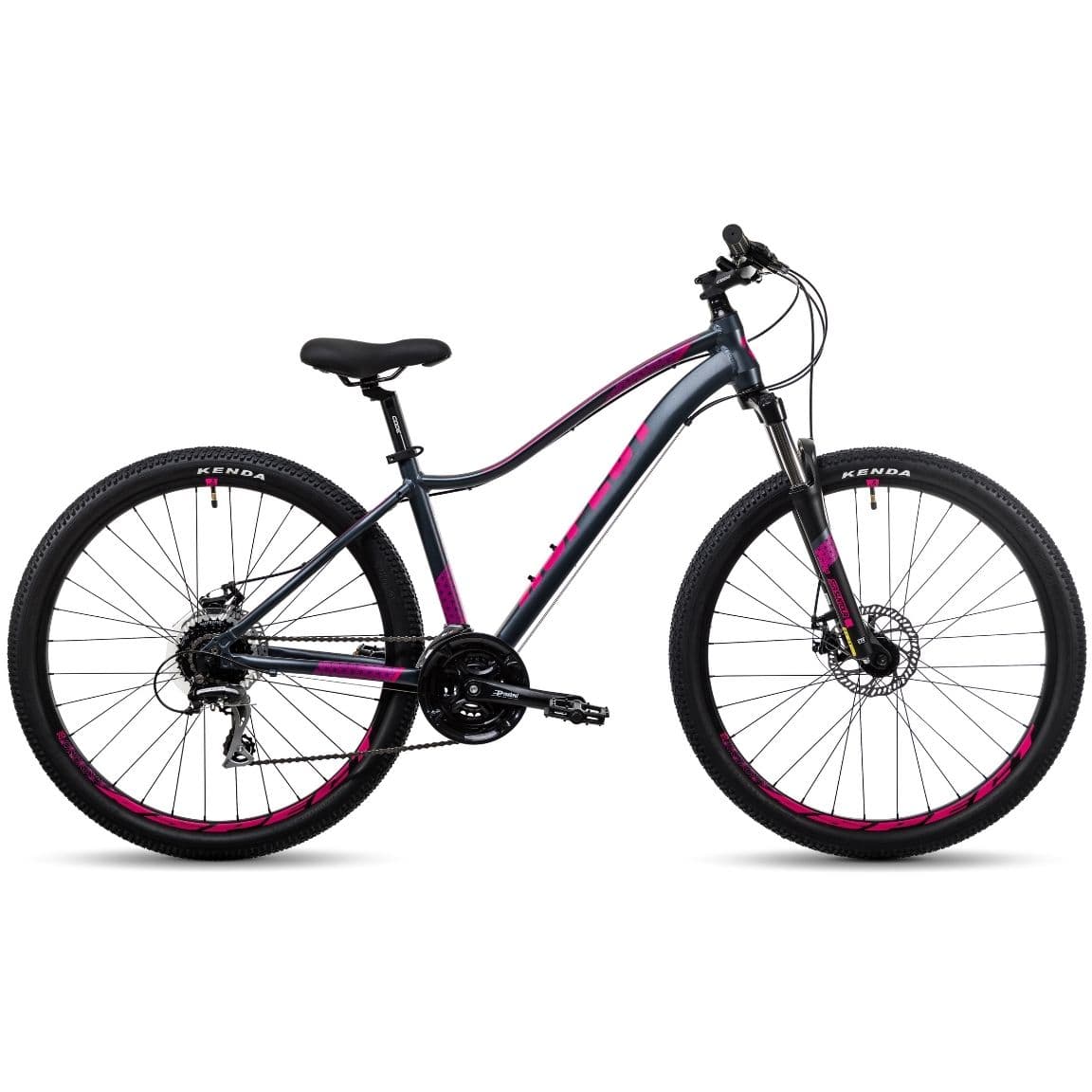 Велосипед Aspect ALMA 27.5 14.5" Черно-розовый (2022)