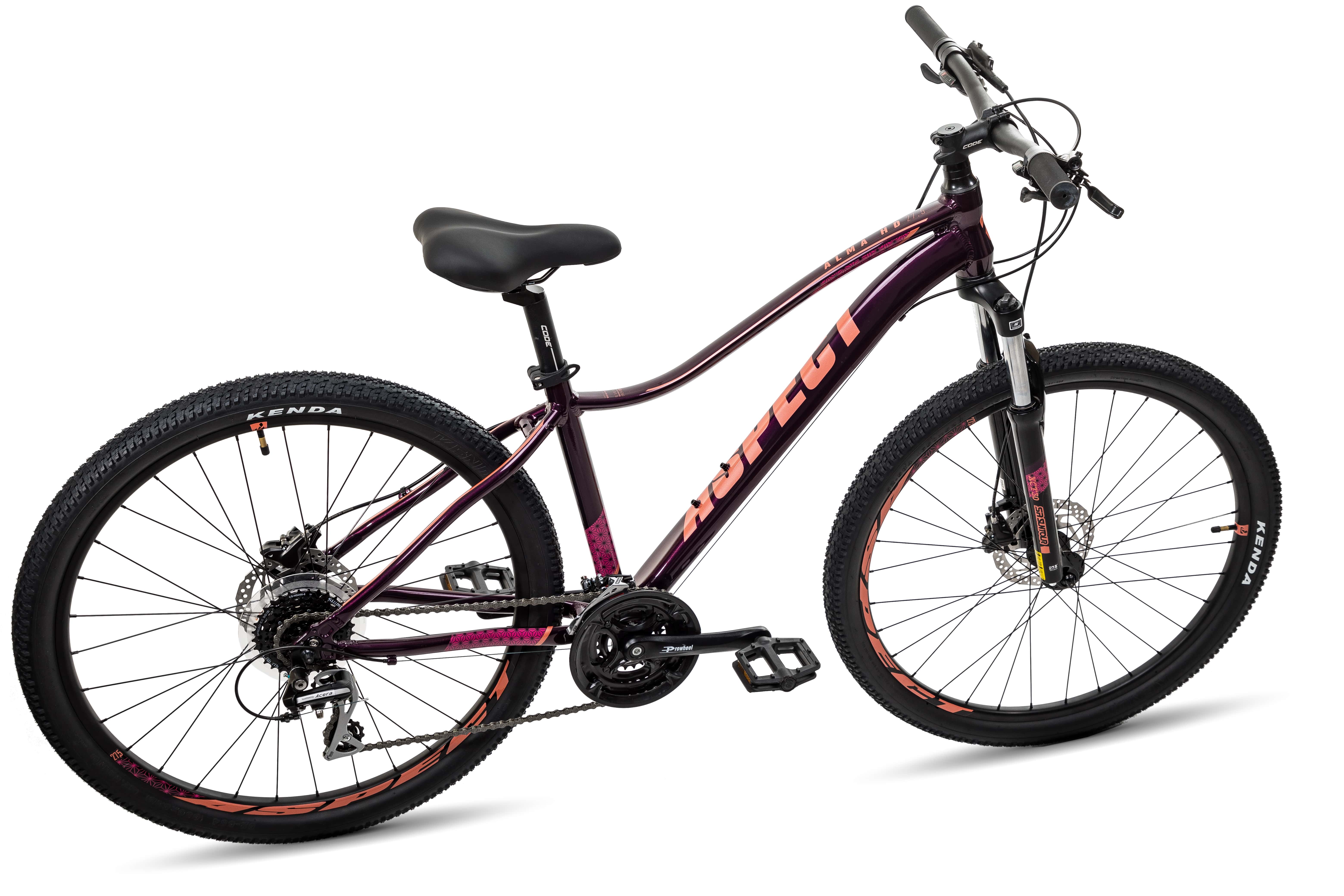Велосипед Aspect ALMA HD 27.5 14.5" Фиолетово-персиковый (2022)