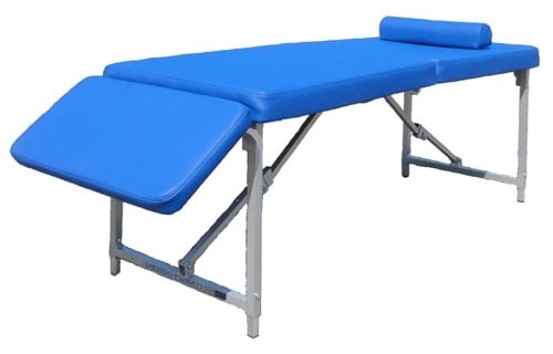 Складной массажный стол Fysiotech Compact Osteopat Medium 62 см, синий, без отверстия