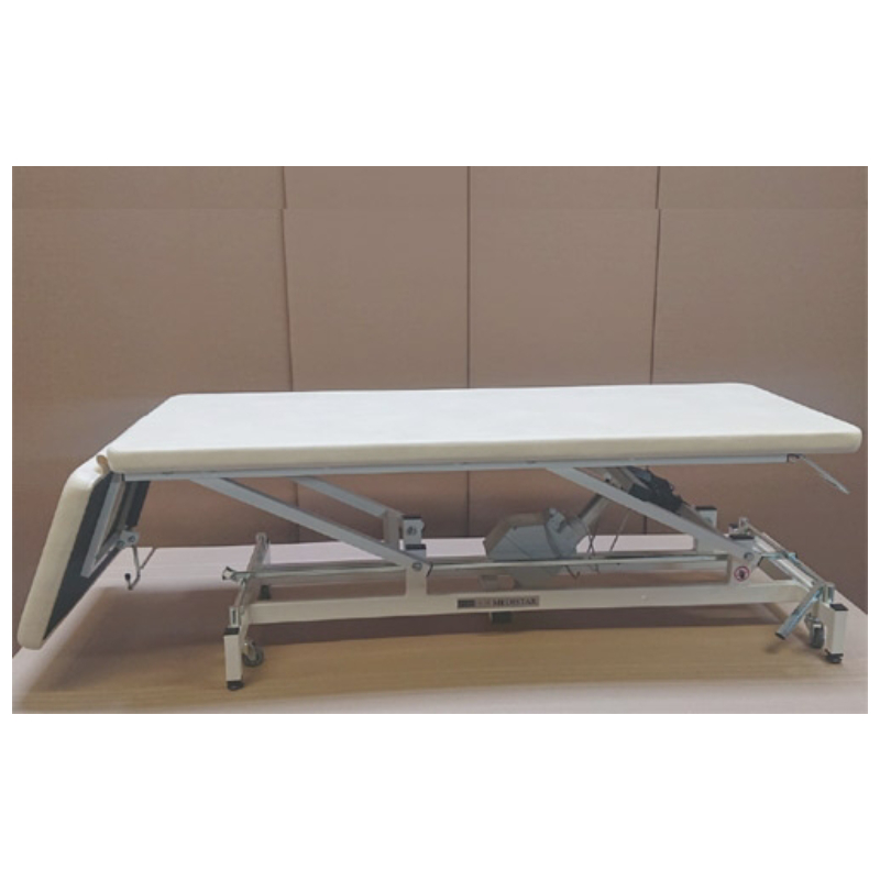Стационарный массажный стол Fysiotech Medistar H-1 63 см, топлёное молоко, отверстие/заглушка, ножной привод