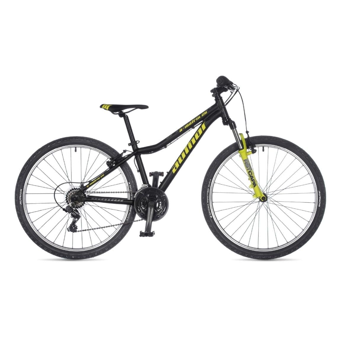 Велосипед Author A-Matrix 26 13,5" (22) черный/желтый