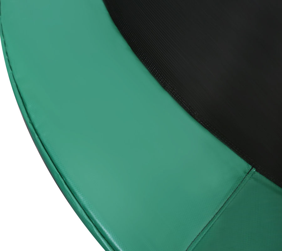 Батут Arland премиум 14FT с внутренней страховочной сеткой и лестницей, темно-зеленый