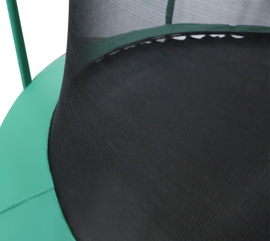 Батут Arland премиум 12FT с внутренней страховочной сеткой и лестницей, темно-зеленый