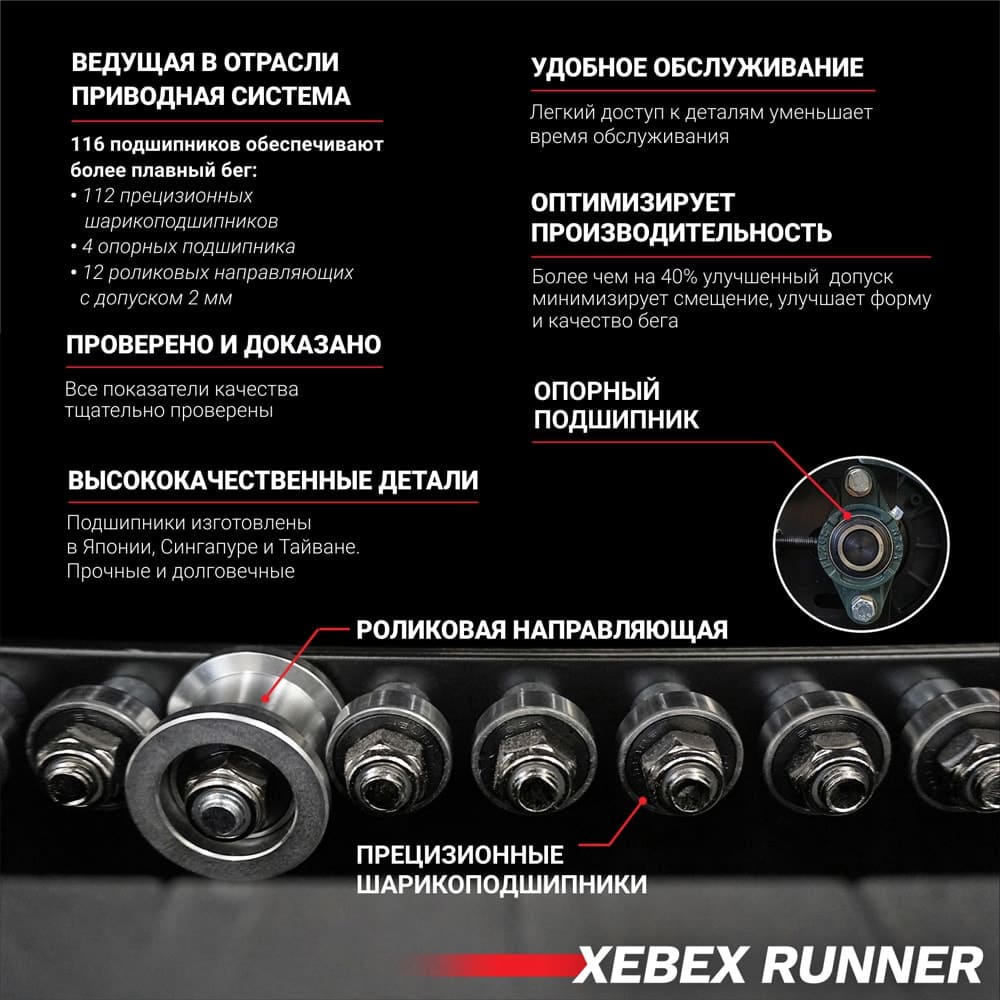 Инерционная беговая дорожка Xebex ACTAR-08