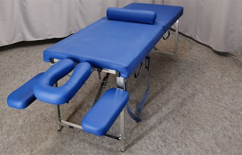 Складной массажный стол Fysiotech Compact Medium 62 см, синий