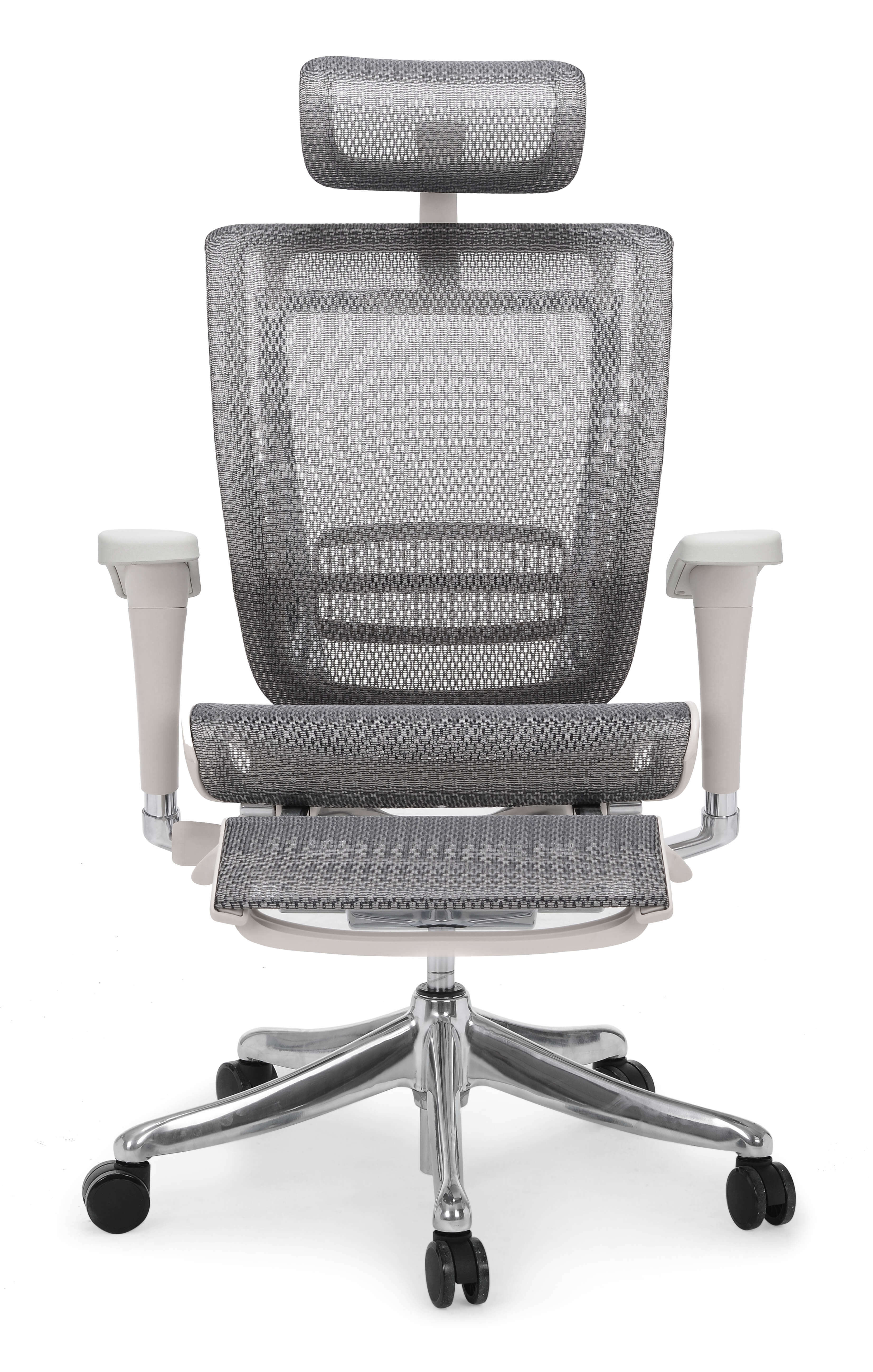 Эргономичное кресло Expert Spring RSPM 01-G (сетка серая / каркас серый с подножкой)