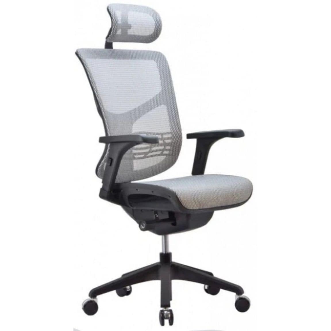 Эргономичное кресло Expert VISTA VSM01-WH (сетка  белая / каркас черный)