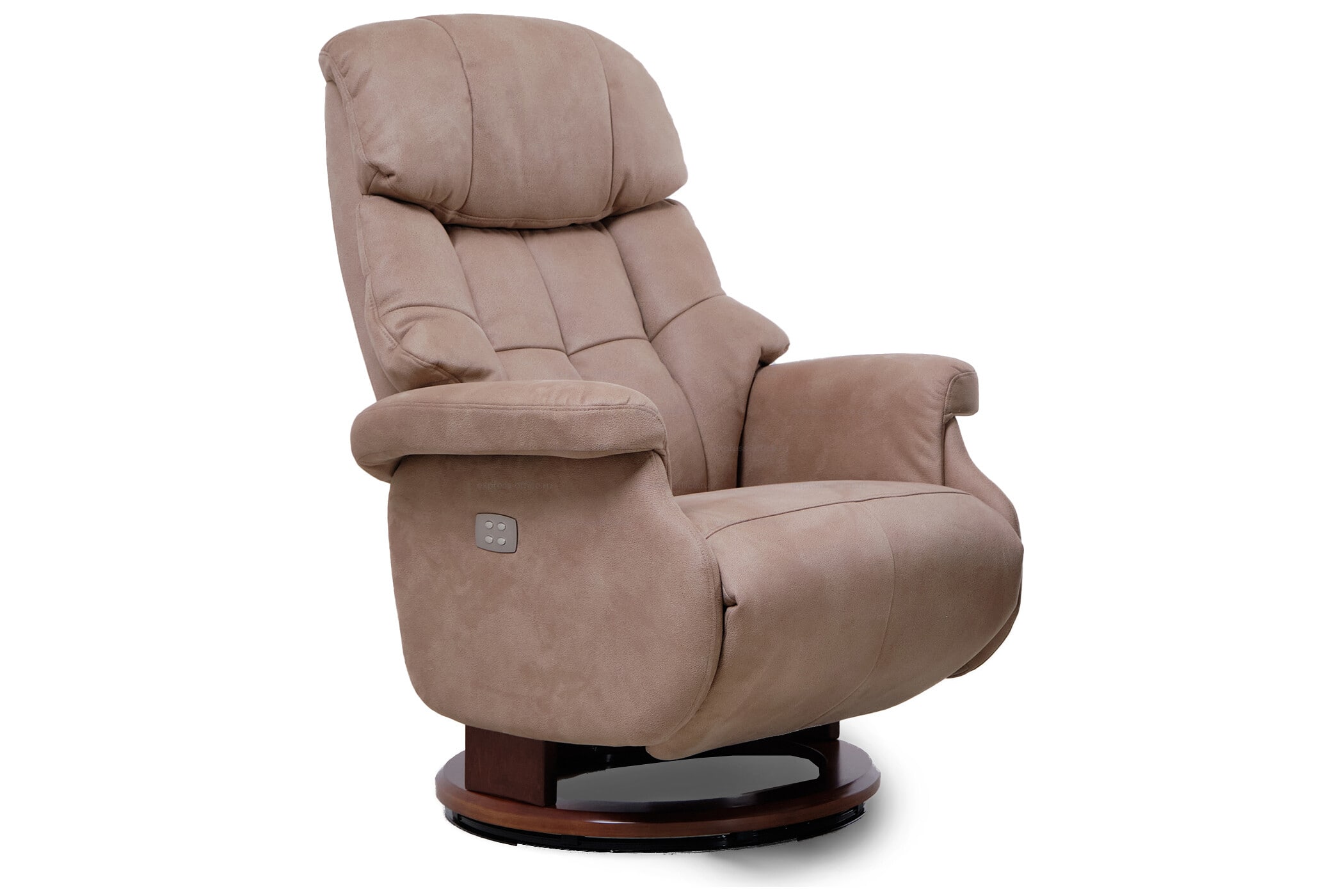 Кресло-реклайнер Relax Lux Electro S16099RWB Нубук (Taupe02 / 029WALNUT)