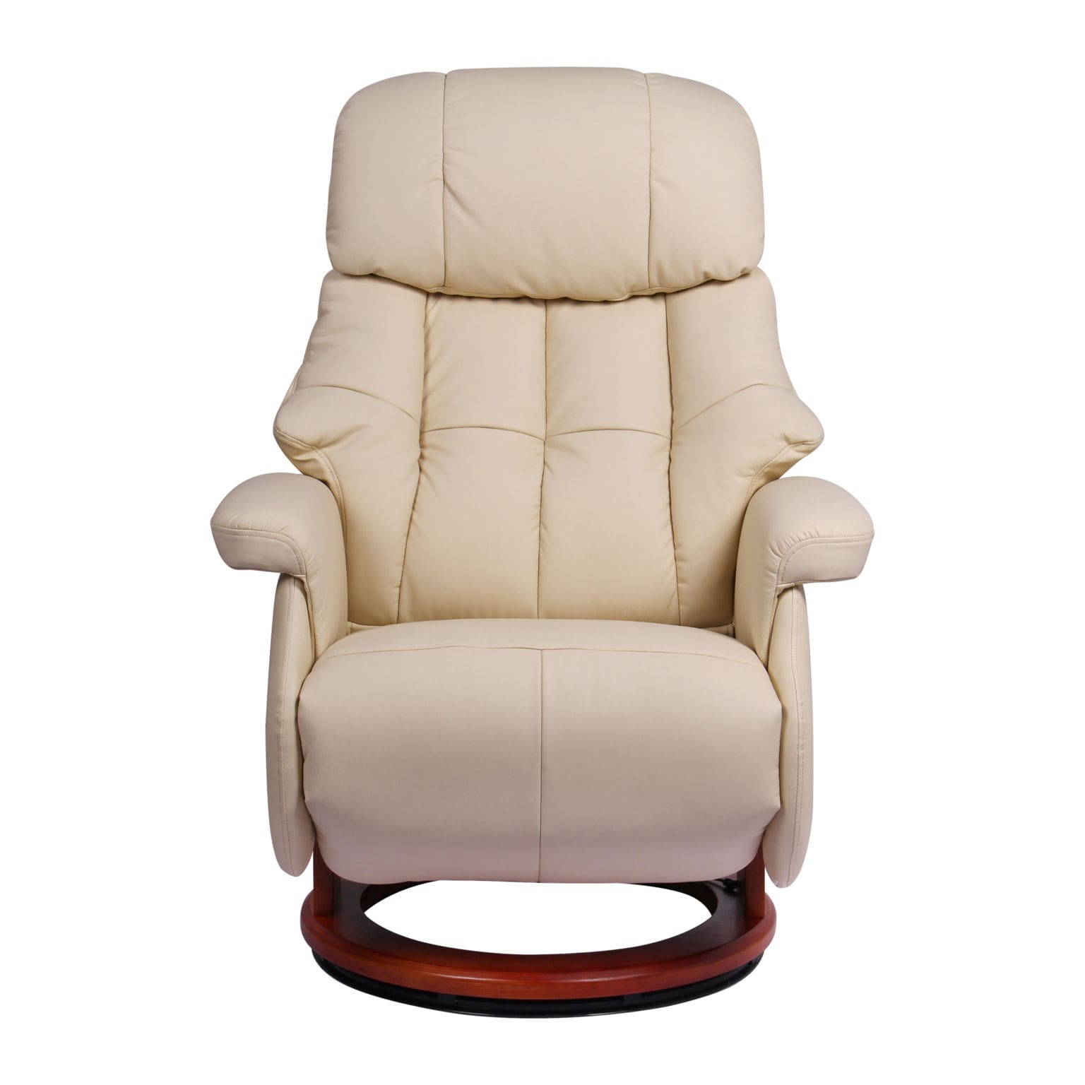 Кресло-реклайнер Relax Lux Electro S16099RWB Кожа ( 061 CREAM  / 029WALNUT)