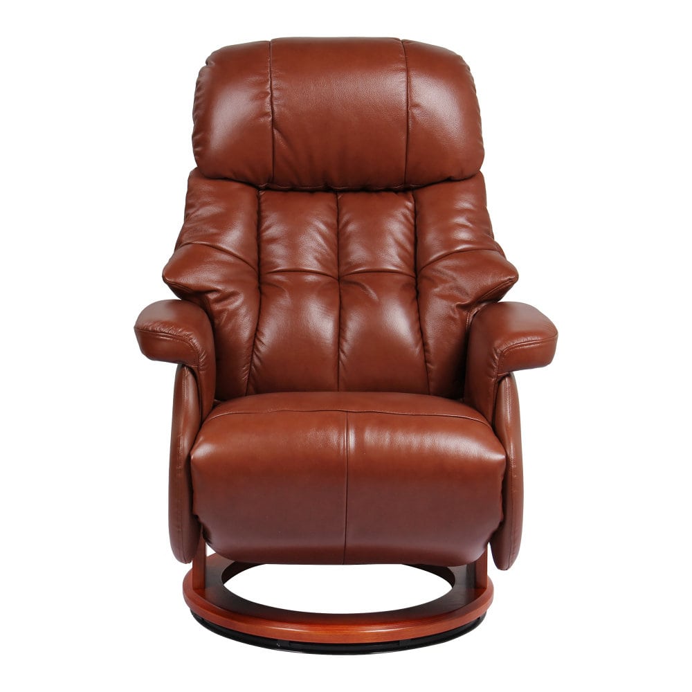 Кресло-реклайнер Relax Lux Electro S16099RWB Кожа (034 COGNAC / 029WALNUT )