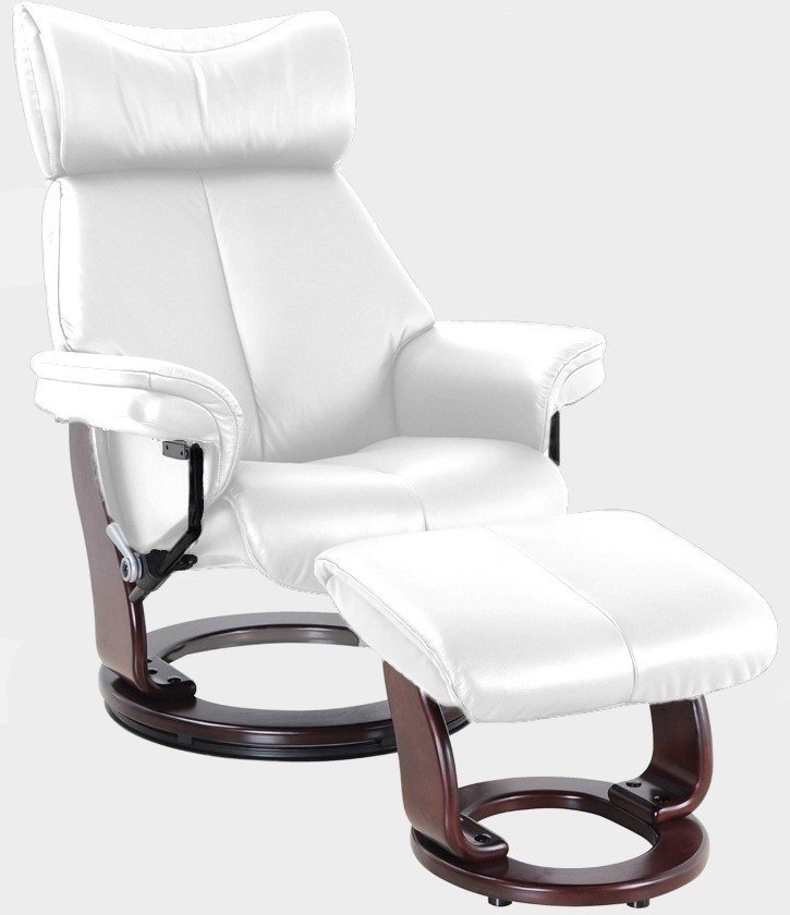 Кресло-реклайнер Relax PIABORA NEW 7829 (103 WHITE/ 029 WALNUT)