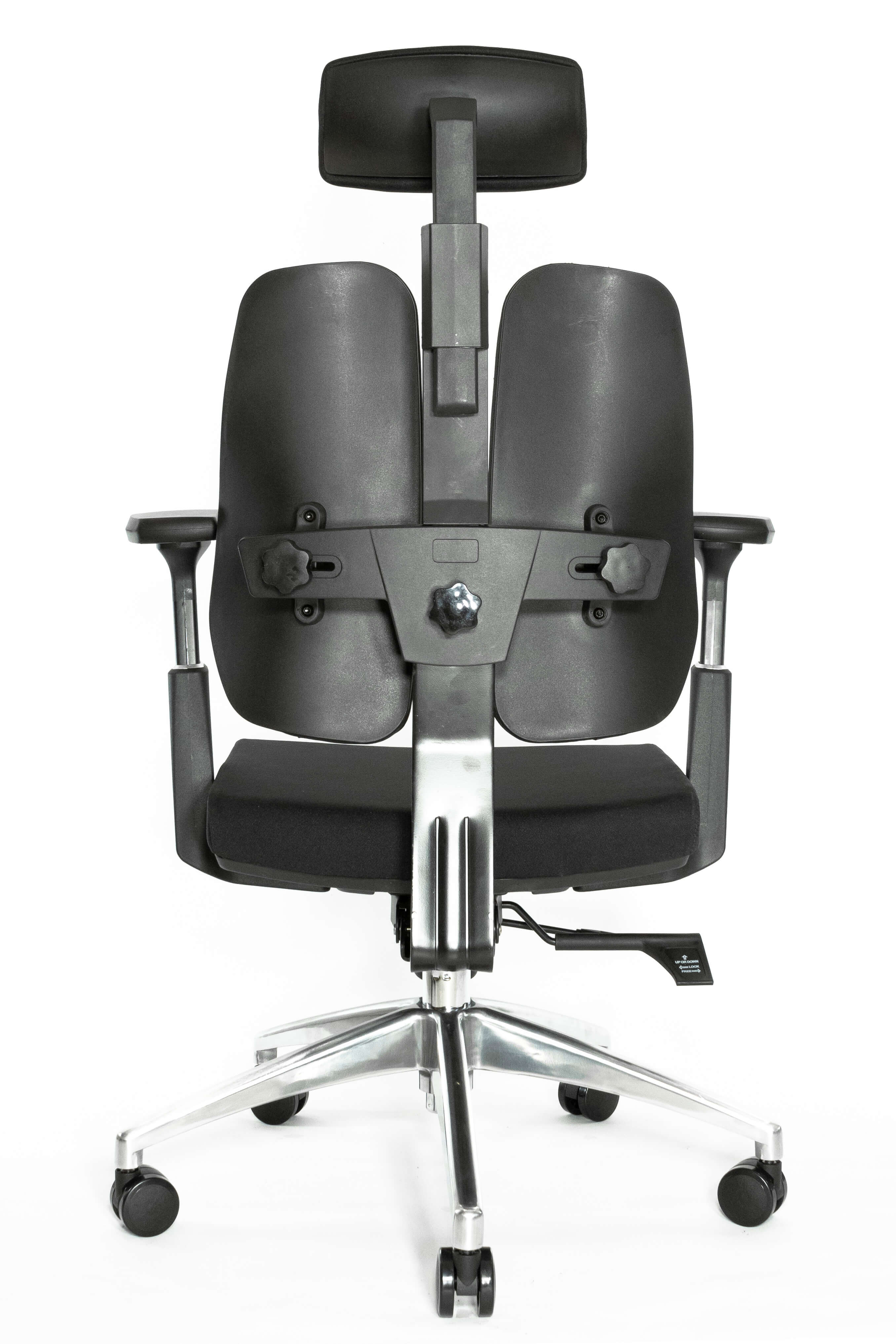 Ортопедическое кресло Falto ORTO-ALPHA  AM-02A (черный каркас / обивка ткань BLACK)