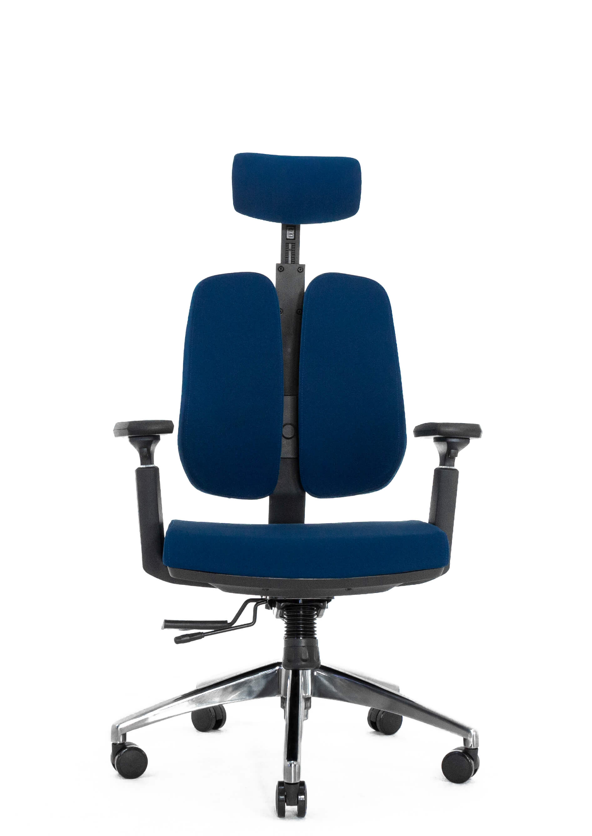 Ортопедическое кресло Falto ORTO-ALPHA  AM-02A (черный каркас / обивка ткань BLUE)