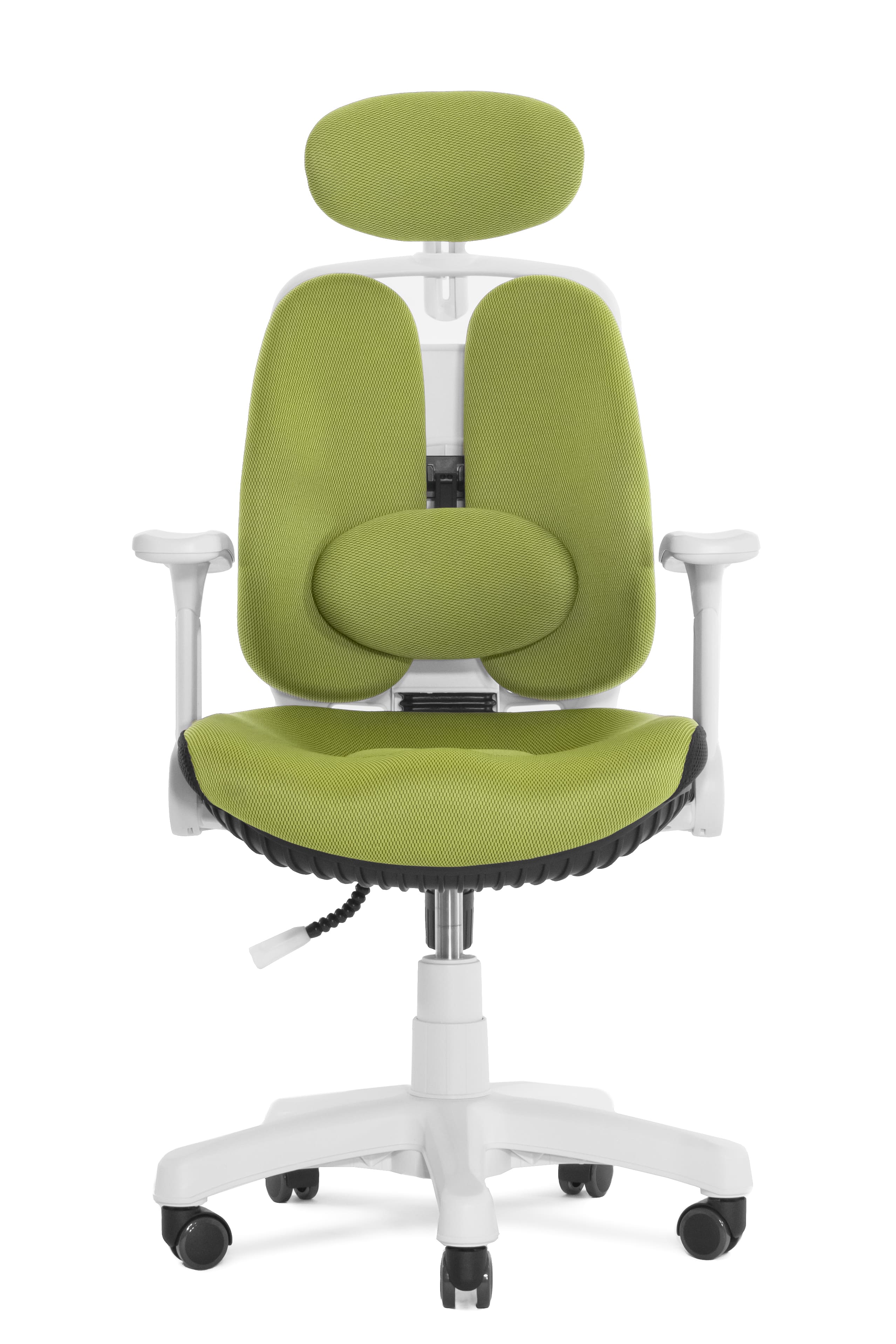 Ортопедическое кресло Falto Inno Health SY-1264 W-GN (каркас белый / спинка ткань зеленая / сиденье ткань зеленая)