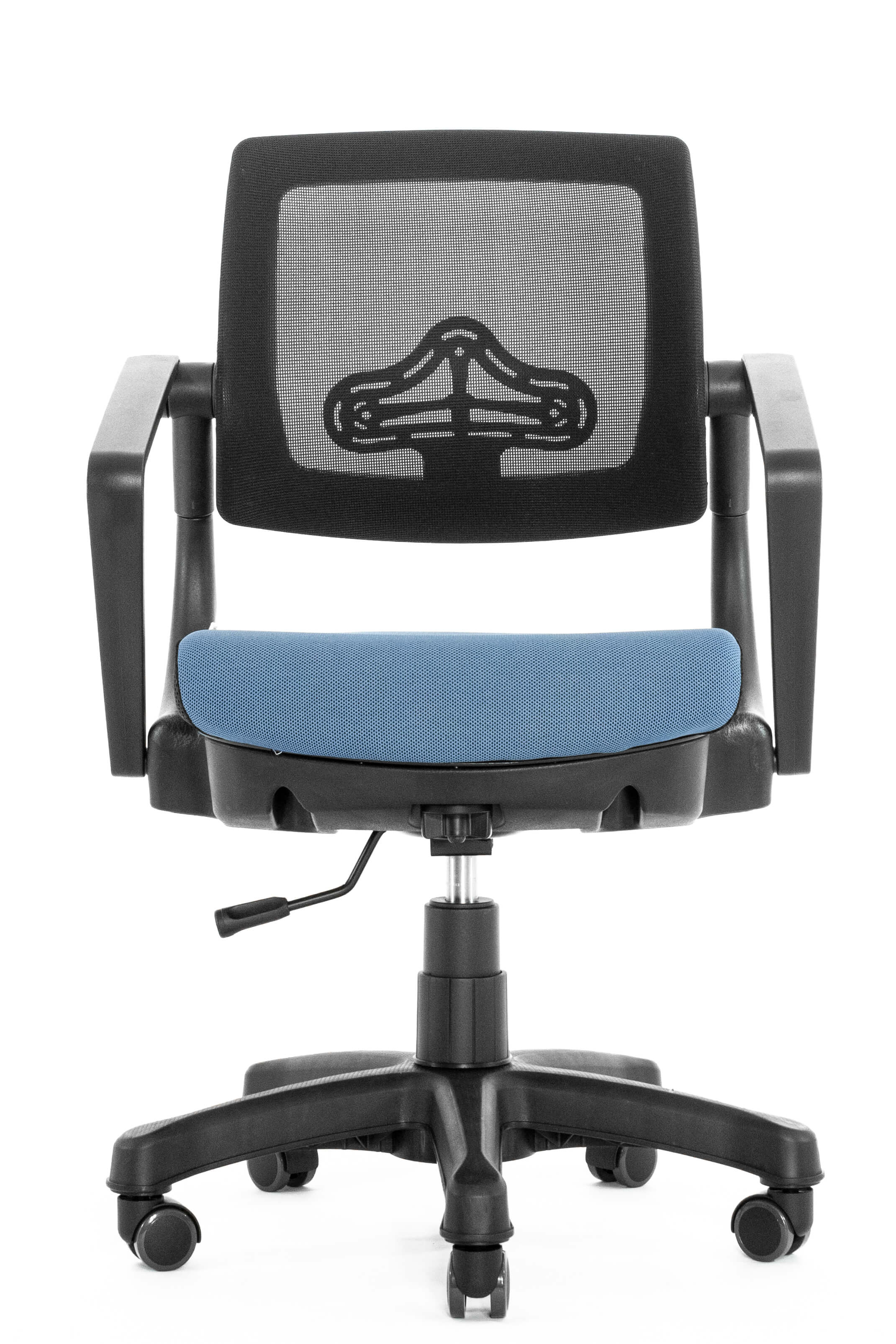 Эргономичное кресло Falto ROBO C-250 SY-1208-BK-BL (каркас черный / спинка сетка черная / сиденье ткань синяя)