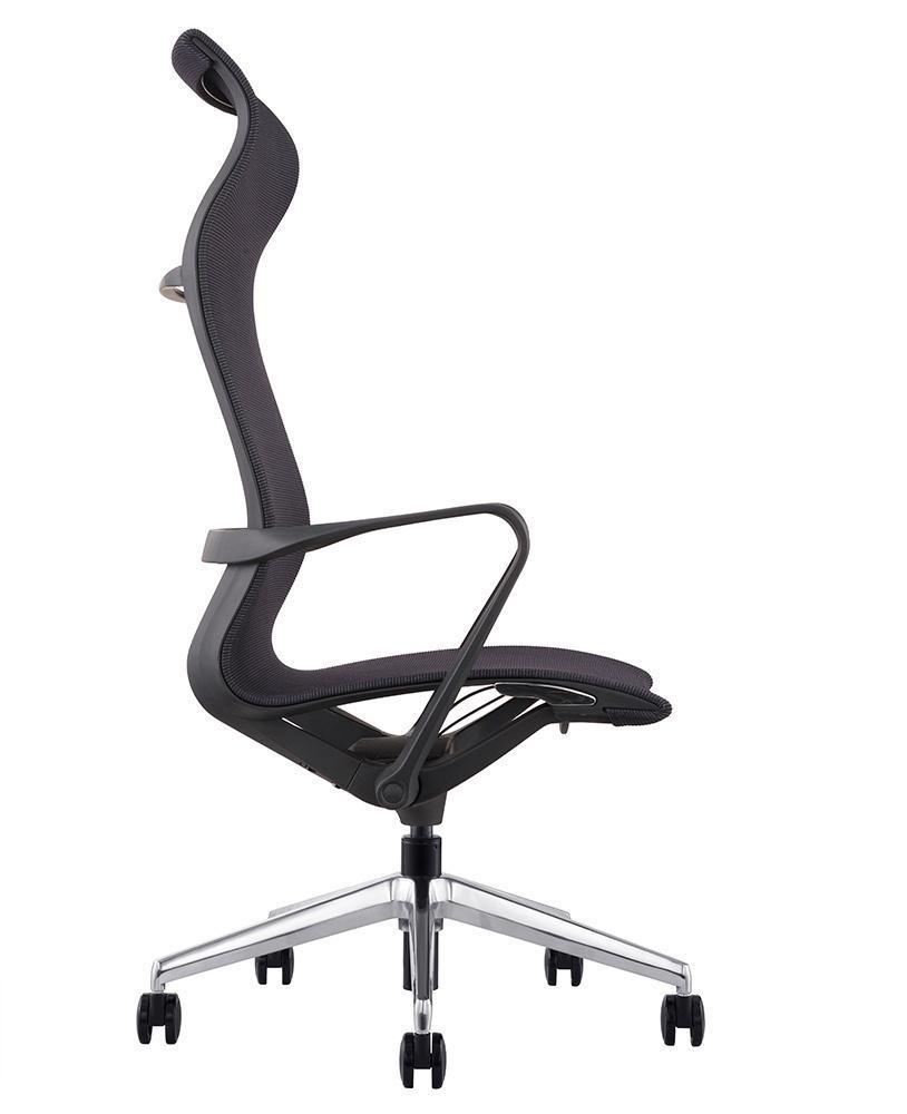 Эргономичное кресло Soho Design PROV HB черная сетка, база хром