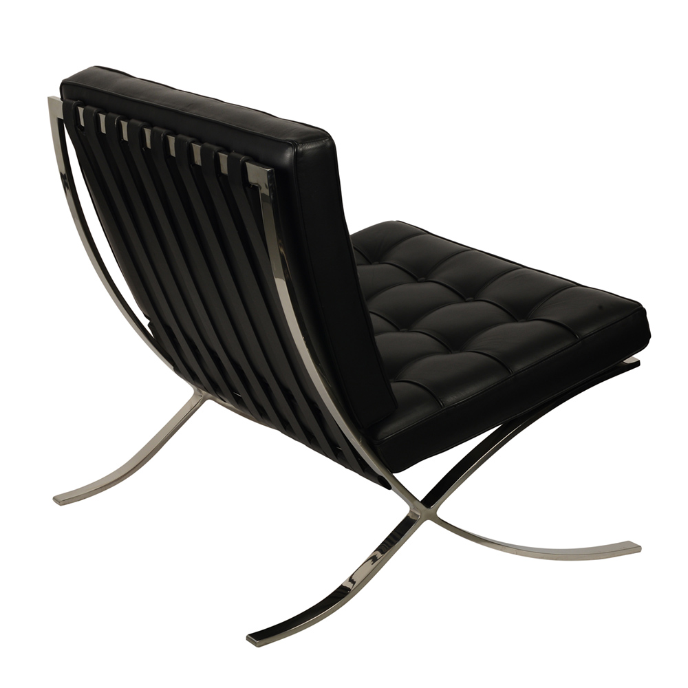 Эргономичное кресло Barcelona Chair, черное