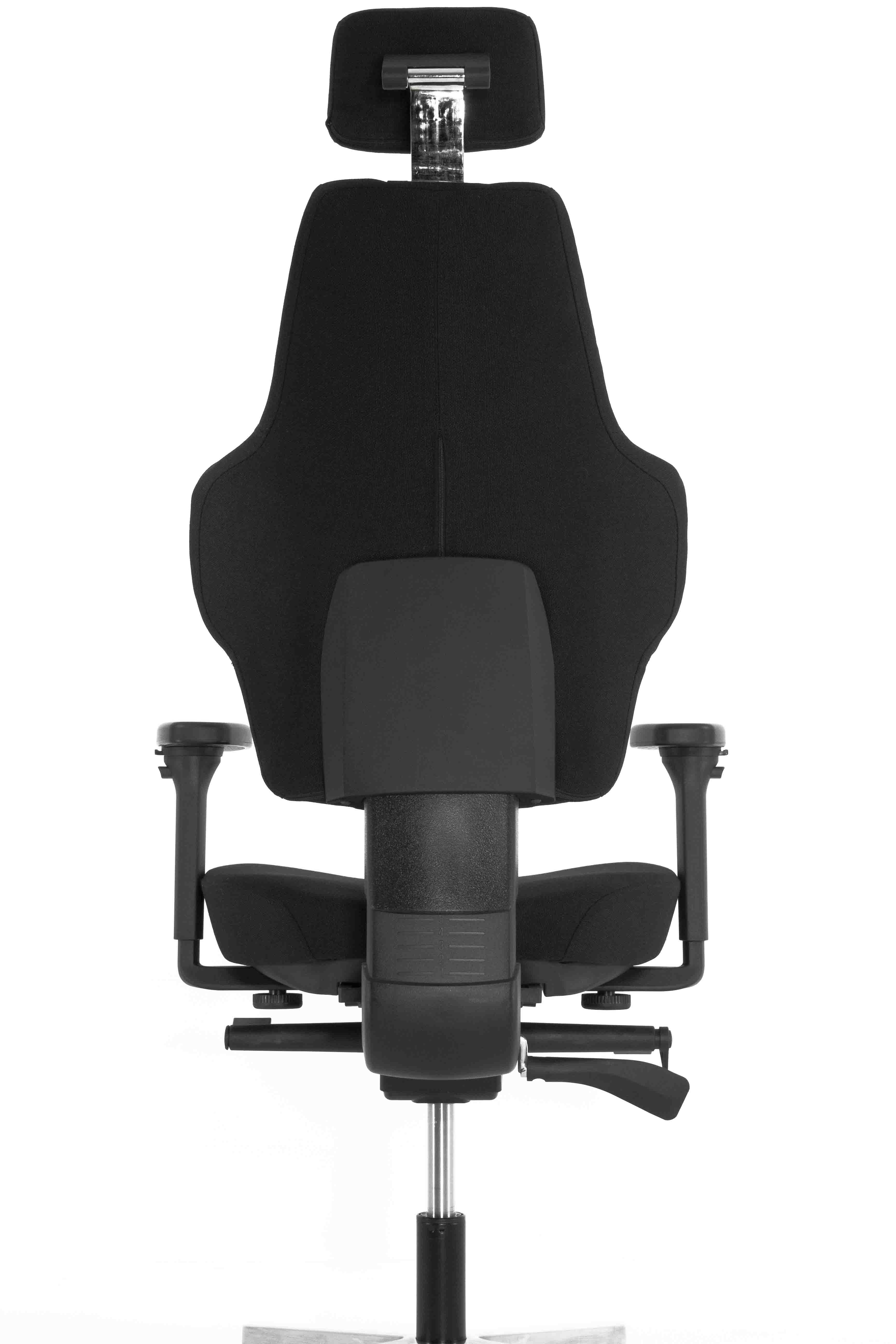 Эргономичное кресло Falto SMART-S 1706-2H Fighter black 60999 (черный каркас / черная ткань / АЛ крестовина)