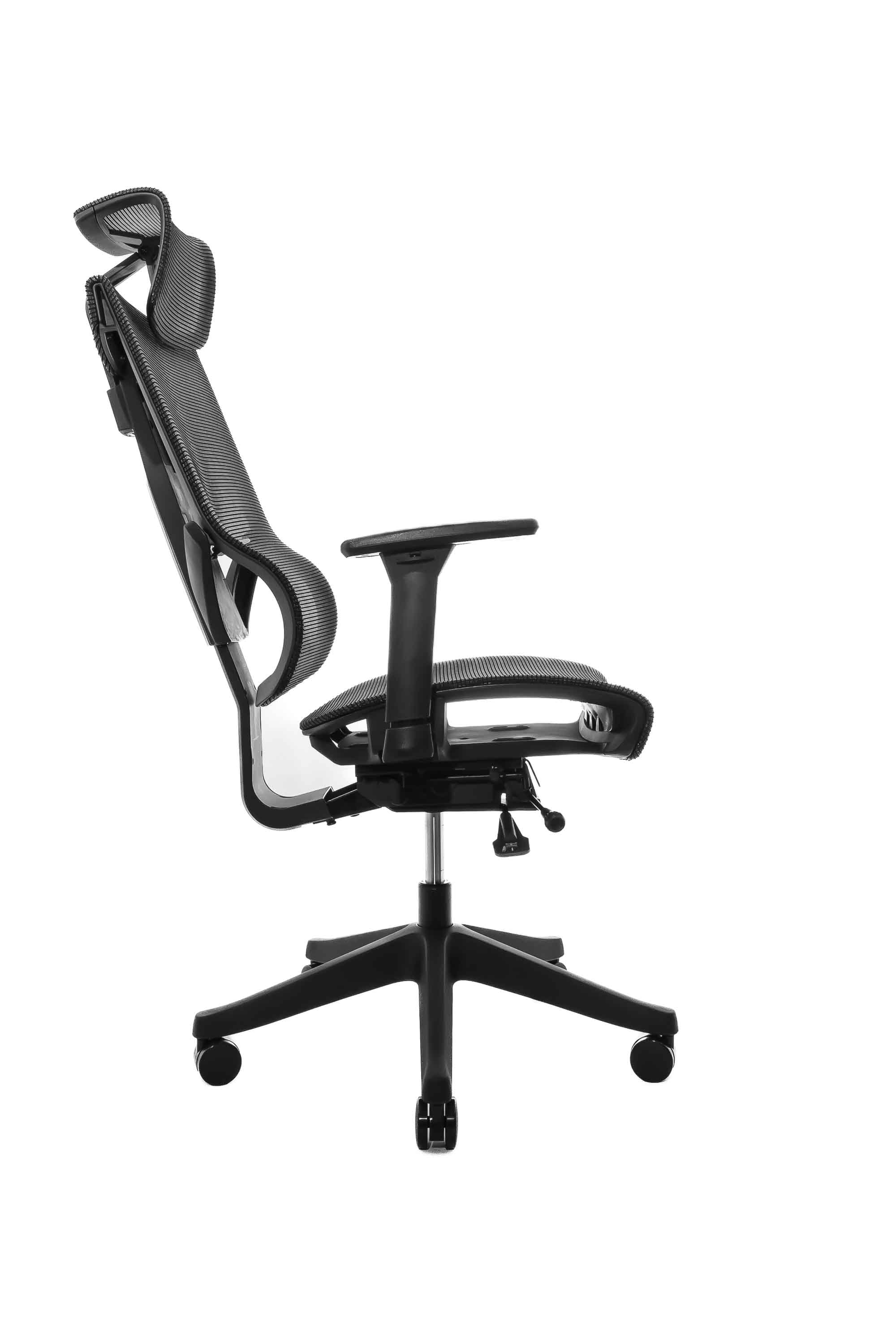 Эргономичное кресло Falto Hoshi Mesh (каркас черный, сетка KW-04 черный)