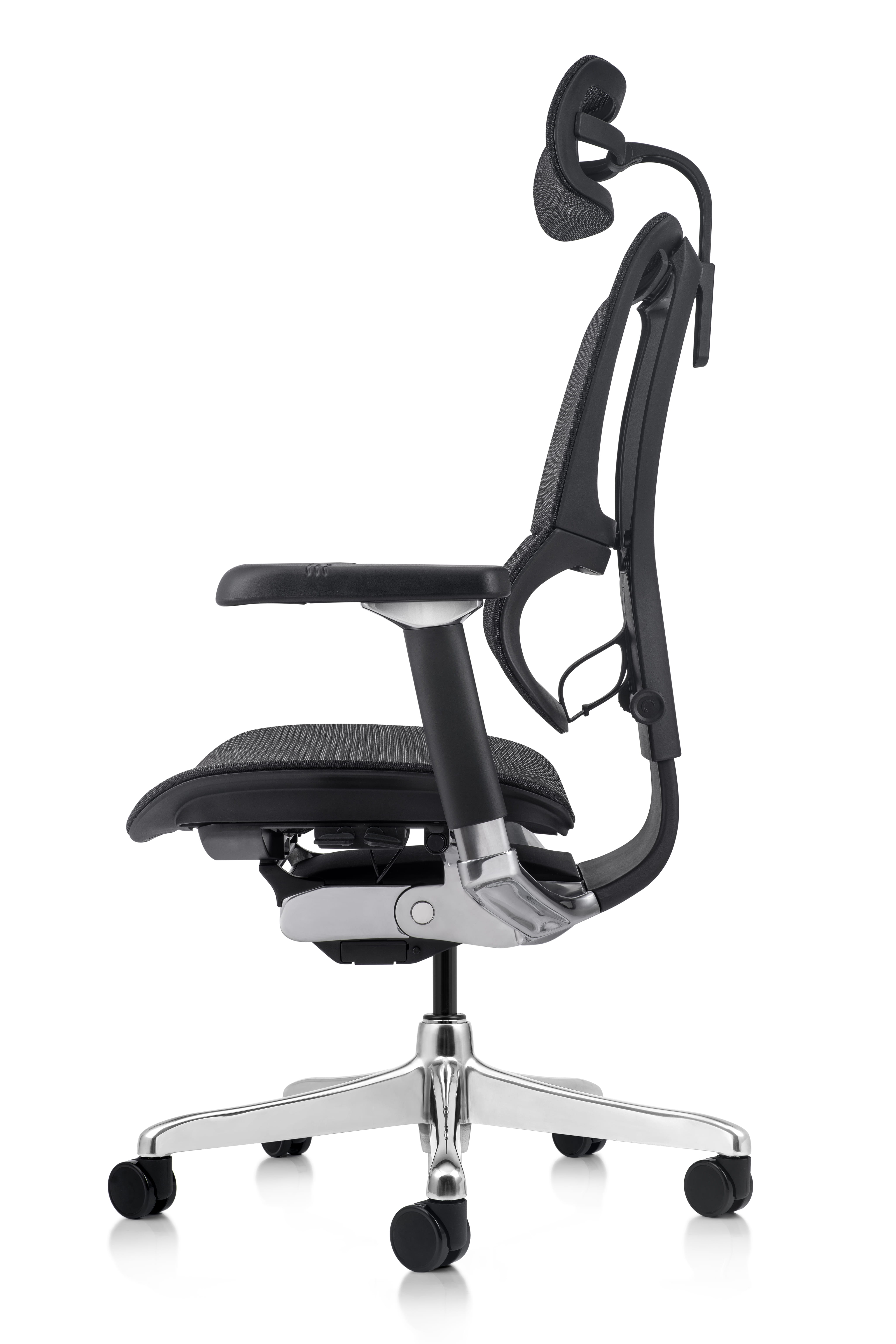 Эргономичное кресло Falto IOO 2 PRO ELECTRO (черный каркас / сетка Black T-168-B1, электро мех., крестовина металл)