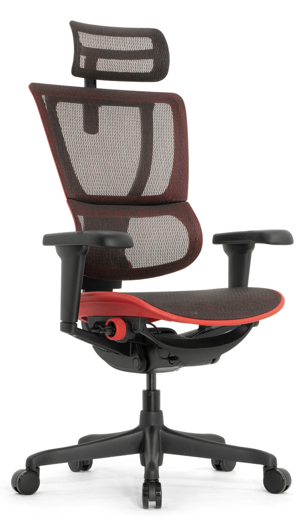 Геймерское кресло Falto IOO Ultra Game (наклон вперёд, сета, чёрный с красным)