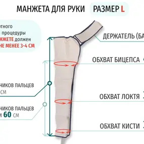 Лимфодренажный аппарат Gapo Alance GSM033 Комплект "Люкс" (Размер X-Long, Слоновая кость)