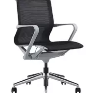 Эргономичное кресло Soho Design PROV LB черная сетка, алюминиевый каркас
