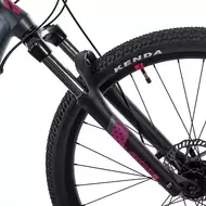 Велосипед Aspect ALMA 27.5 18" Черно-розовый (2022)