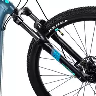 Велосипед Aspect AURA 27.5 14.5" Серо-бирюзовый (2022)