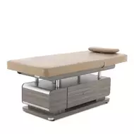 Стационарный массажный стол Med-Mos ММКМ-2 (КО-154Д), кремовый