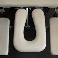 Складной массажный стол Fysiotech Compact 51 см, топлёное молоко