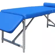 Складной массажный стол Fysiotech Compact Osteopat Medium 62 см, синий, без отверстия